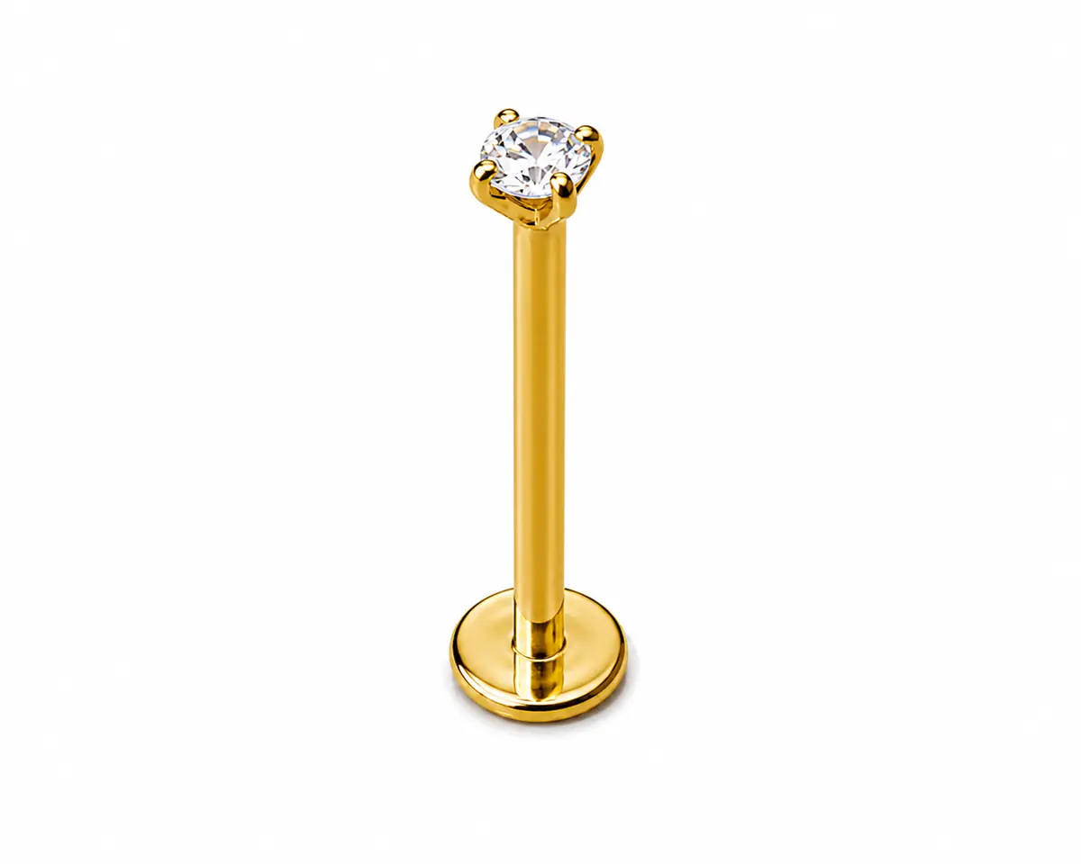 Labret com pedra