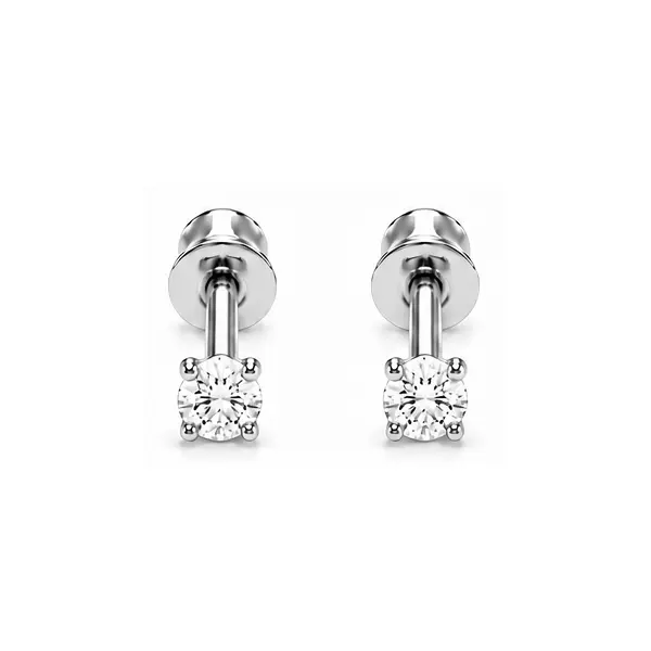 Brinco com garra e tarracha baby com rosca 4 mm